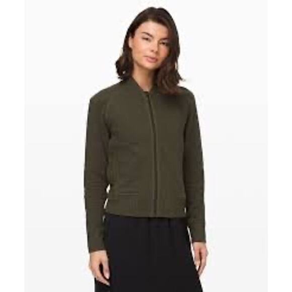 Lululemon On Repeat Long Sleeve Zip-Up On Repeat Bomber - Picture 1 of 10